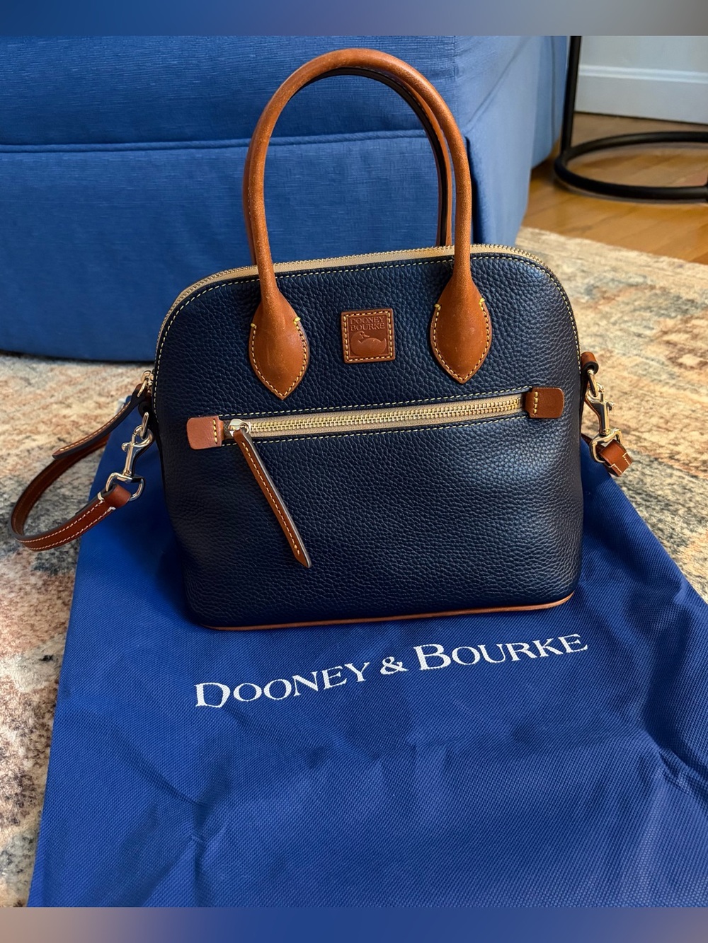 Dooney & Bourke Satchel Navy Handbag Crossbody
